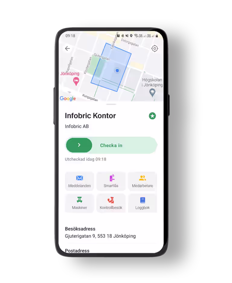 Mobilappen Ease Checkin