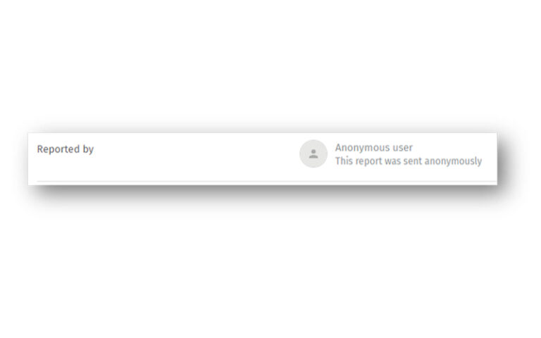 Infobric Field Submit reports anonymously